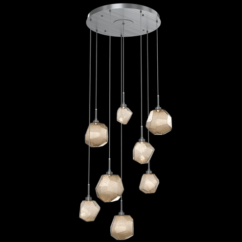 Gem Round 8pc Multi-Pendant (1289|CHB0039-08-GM-B-C01-L1)