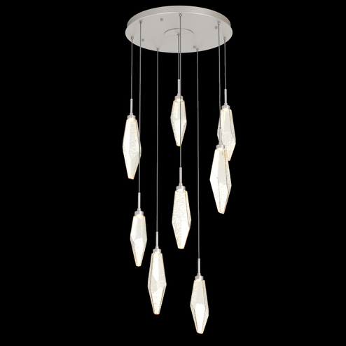 Rock Crystal Round 8pc Multi-Pendant (1289|CHB0050-08-BS-CA-C01-L1)