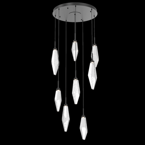 Rock Crystal Round 8pc Multi-Pendant (1289|CHB0050-08-MB-CC-C01-L1)