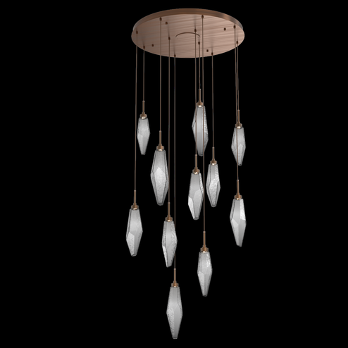 Rock Crystal Round 11pc Multi-Pendant (1289|CHB0050-11-RB-CS-C01-L1)