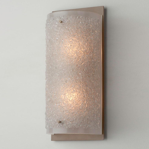 Textured Glass Cover Sconce-13 (1289|CSB0044-13-HB-FG-E2)