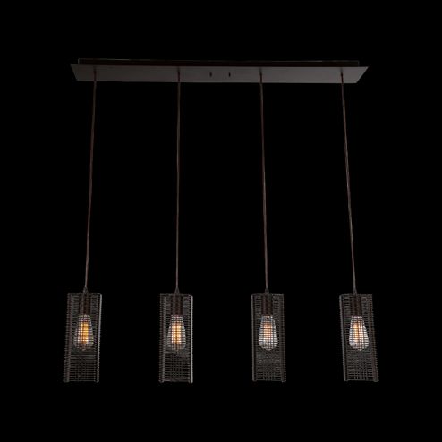 Downtown Mesh Linear Multi-Pendant (1289|PLB0020-04-MB-0-C01-E2)