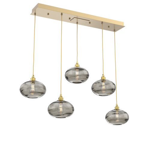 Coppa Linear 5pc Multi-Pendant (1289|PLB0036-05-GB-OS-C01-E2)
