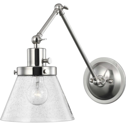 Hinton Collection Brushed Nickel Swing Arm Wall Light (149|P710094-009)