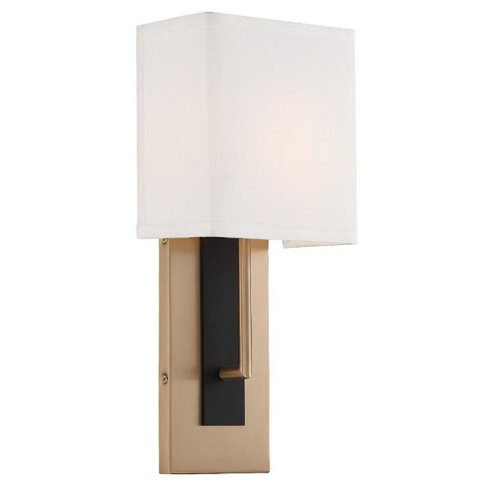 Brent 1 Light Vibrant Gold + Black Forged Sconce (205|BRE-A3631-VG-BF)