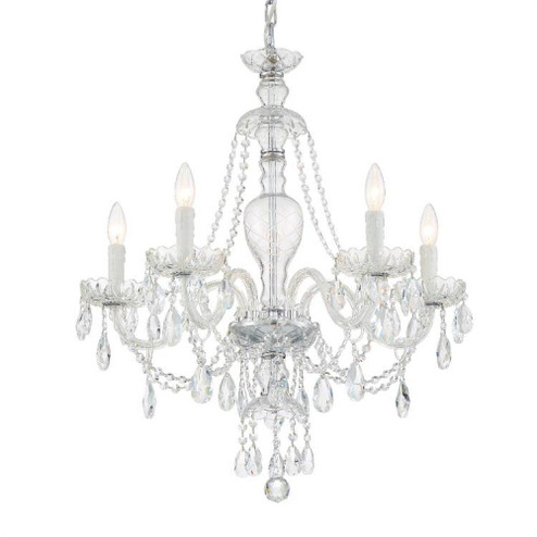 Candace 5 Light Spectra Crystal Polished Chrome Chandelier (205|CAN-A1305-CH-CL-SAQ)