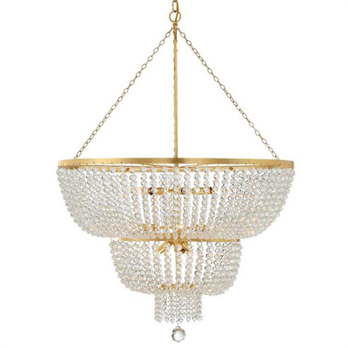 Rylee 12 Light Antique Gold Chandelier (205|612-GA)