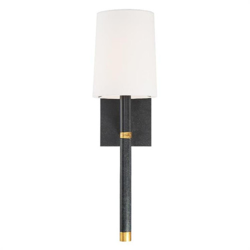 Weston 1 Light Black + Antique Gold Sconce (205|WES-9901-BK-GA)