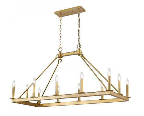 12 Light Linear Chandelier (276|482-12L-OBR)