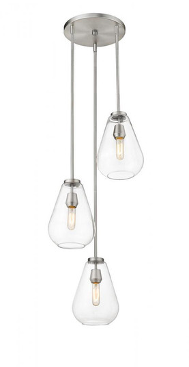 3 Light Chandelier (276|488P8-3R-BN)