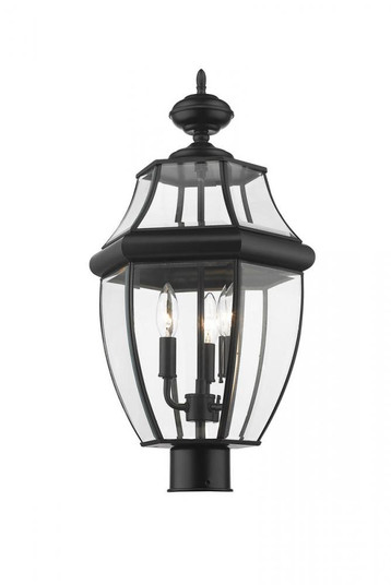3 Light Outdoor Post Mount Fixture (276|580PHB-BK)