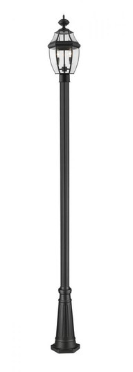 2 Light Outdoor Post Mounted Fixture (276|580PHM-519P-BK)