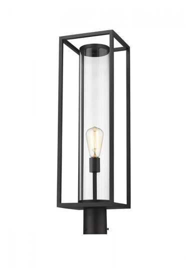 1 Light Outdoor Post Mount Fixture (276|584PHBR-BK)