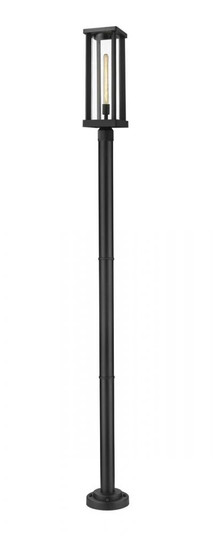 1 Light Outdoor Post Mounted Fixture (276|586PHBR-567P-BK)