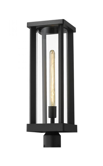 1 Light Outdoor Post Mount Fixture (276|586PHBR-BK)