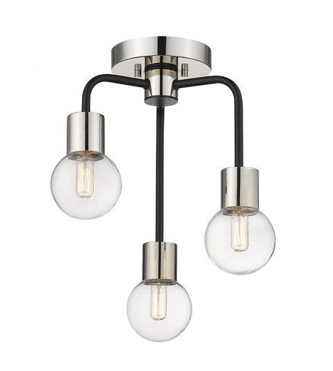 3 Light Semi Flush Mount (276|621-3SF-MB-PN)