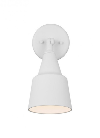 Flood Light traditional 1-light outdoor exterior adjustable swivel flood light in white finish with (38|8560701-15)