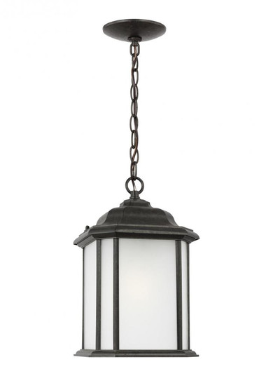 Kent traditional 1-light outdoor exterior ceiling hanging pendant in oxford bronze finish with satin (38|60531-746)