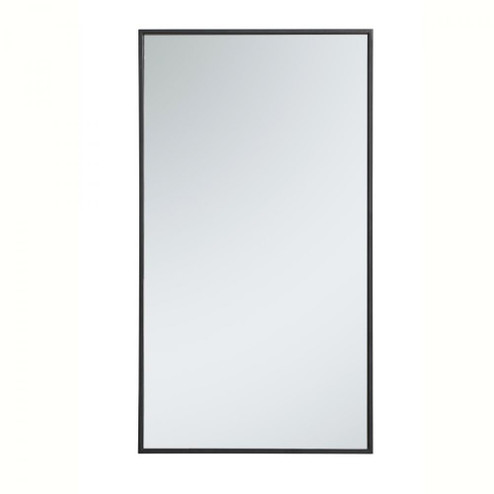 Metal frame rectangle mirror 20 inch in Black (758|MR42036BK)