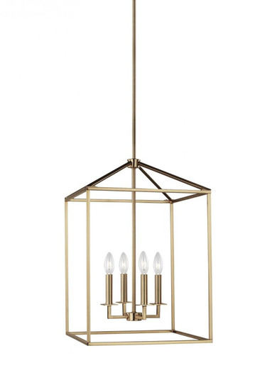 Perryton transitional 4-light indoor dimmable medium ceiling pendant hanging chandelier light in sat (38|5115004-848)