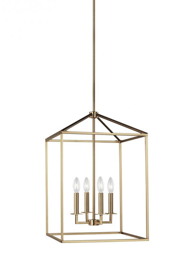Perryton transitional 4-light LED indoor dimmable medium ceiling pendant hanging chandelier light in (38|5115004EN-848)
