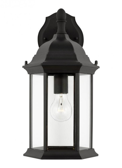 Sevier traditional 1-light outdoor exterior medium downlight outdoor wall lantern sconce in black fi (38|8938701-12)
