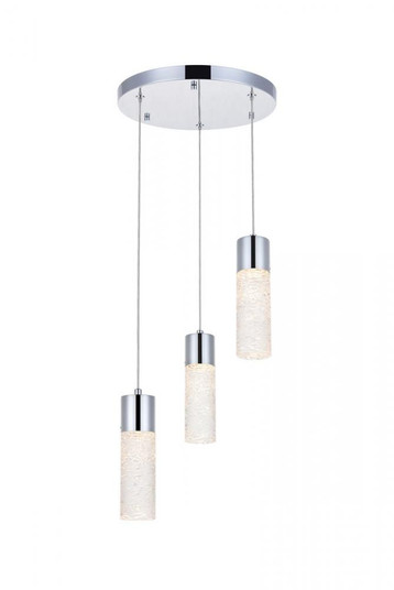 Constellation 3 light Chrome LED Pendant (758|5200D12C)