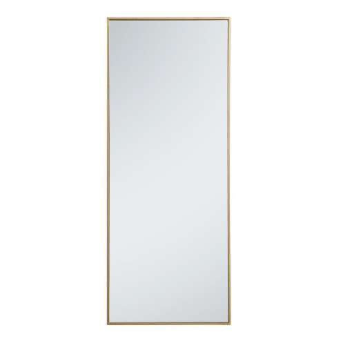 Metal frame rectangle mirror 24 inch in Brass (758|MR42460BR)