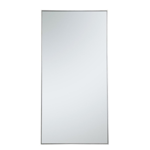 Metal Frame Rectangle Mirror 36 Inch in Silver (758|MR43672S)