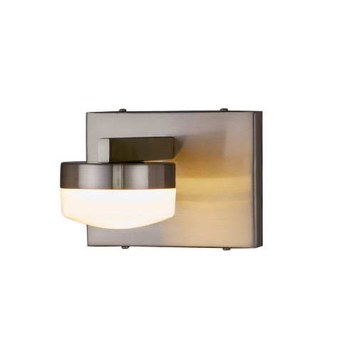 Puck 1-Light LED Wall Sconce (254|FSN-8991-OPAL-NCKL)