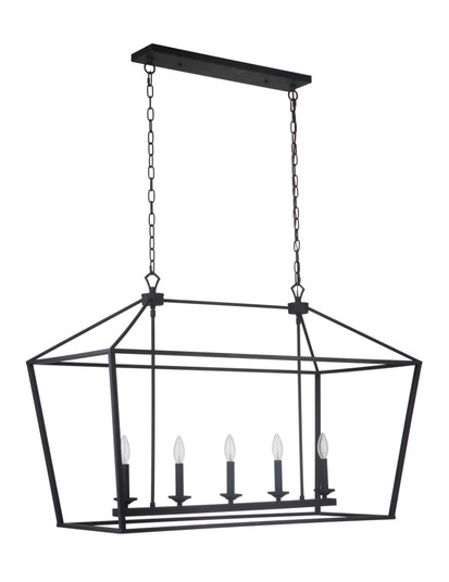 Flynt 5 Light Island in Flat Black (20|52975-FB)