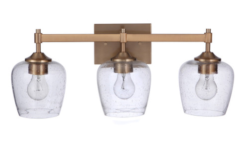 Stellen 3 Light Vanity in Satin Brass (20|12422SB3)