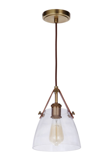 Hagen 1 Light Pendant in Vintage Brass (20|51391-VB)