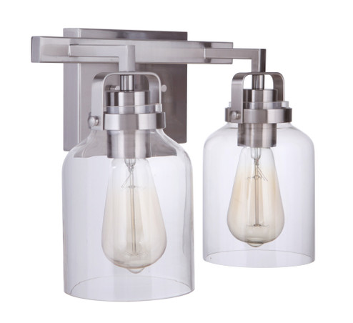 Foxwood 2 Light Vanity in Brushed Polished Nickel (20|53602-BNK)