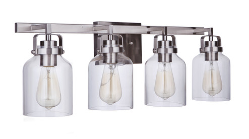 Foxwood 4 Light Vanity in Brushed Polished Nickel (20|53604-BNK)