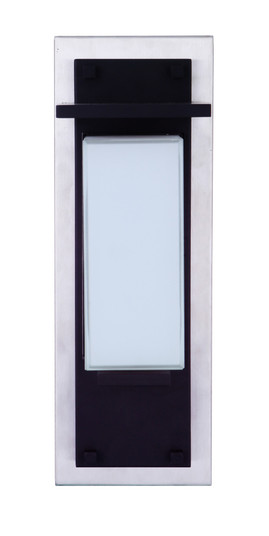 Heights 1 Light Small Outdoor LED Wall Lantern in Stainless Steel/Midnight (20|ZA2502-SSMN-LED)