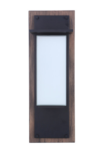 Heights 1 Light Medium Outdoor LED Wall Lantern in Whiskey Barrel/Midnight (20|ZA2512-WBMN-LED)