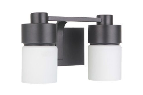 District 2 Light Vanity in Flat Black (20|12314FB2)
