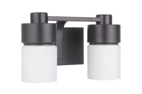 District 2 Light Vanity in Flat Black (20|12314FB2)