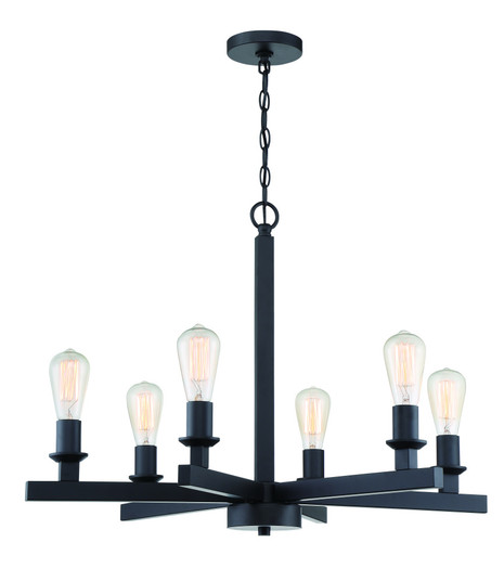 Chicago 6 Light Chandelier in Flat Black (20|53126-FB)