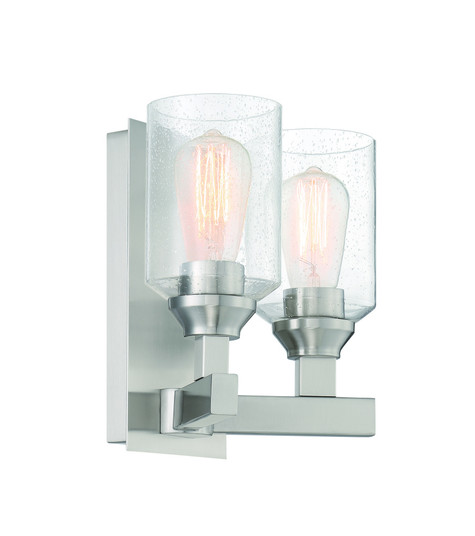 Chicago 2 Light Wall Sconce in Brushed Polished Nickel (20|53162-BNK)