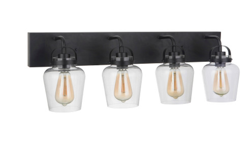 Trystan 4 Light Vanity in Flat Black (20|53504-FB)