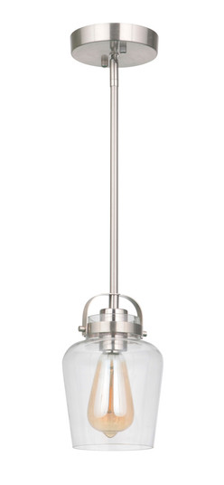 Trystan 1 Light Mini Pendant in Brushed Polished Nickel (20|53591-BNK)