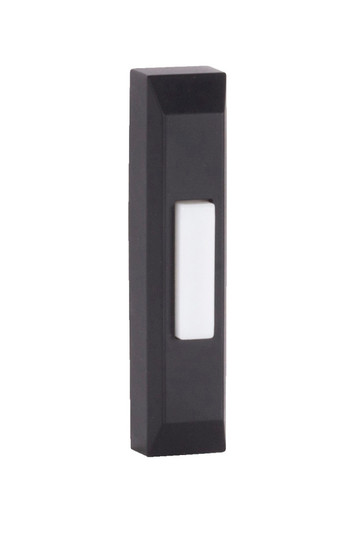 Surface Mount LED Lighted Push Button, Thin Rectangle Profile in Flat Black (20|PB5004-FB)