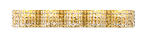 Ollie 5 Light Brass and Clear Crystals Wall Sconce (758|LD7020BR)