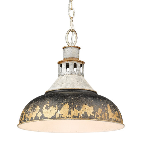 Golden Lighting Kinsley 1-light Pendant in Antique Black Iron shade (36|0865-L AGV-ABI)