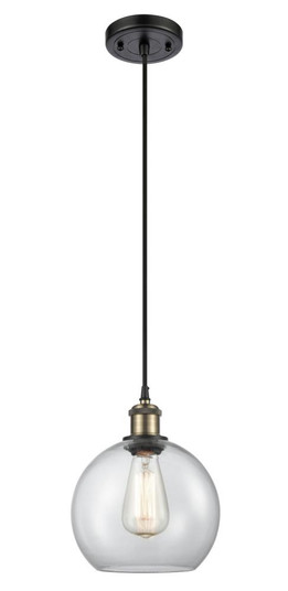 Athens - 1 Light - 8 inch - Black Antique Brass - Cord hung - Mini Pendant (3442|516-1P-BAB-G122)