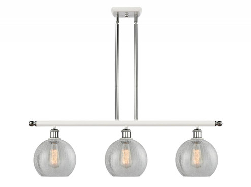 Athens - 3 Light - 36 inch - White Polished Chrome - Stem hung - Island Light (3442|516-3I-WPC-G125)