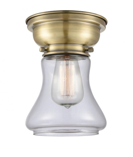 Bellmont - 1 Light - 6 inch - Antique Brass - Flush Mount (3442|623-1F-AB-G192)