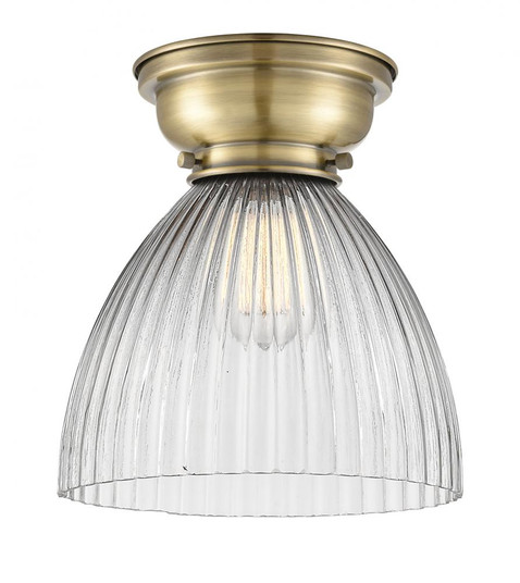 Seneca Falls - 1 Light - 10 inch - Antique Brass - Flush Mount (3442|623-1F-AB-G222)